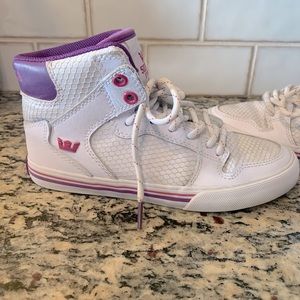 Supra Vaider Shoes - Pink & Purple - Size 5 Womens